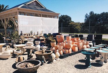 Outdoor view of the landscaping shop